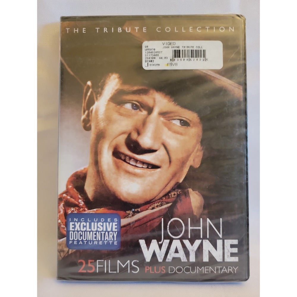 New Sealed John Wayne The Tribute Collection DVD 4-Disc Set  25‎ Movies/Films